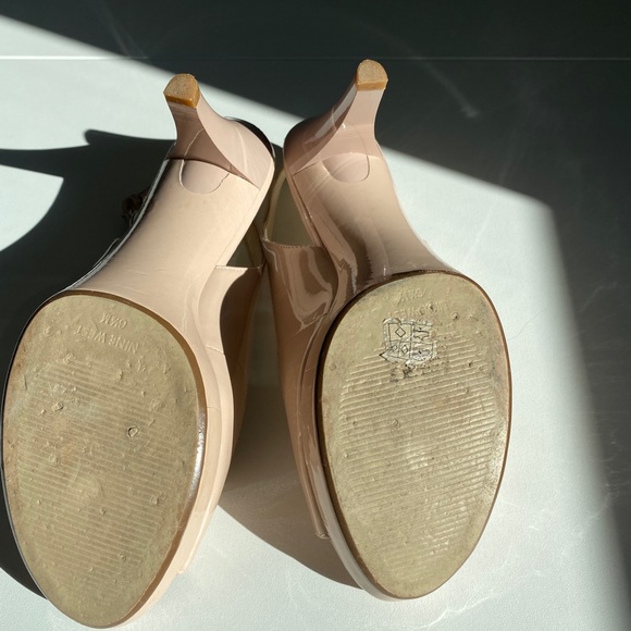 Gently used Nude Blush sling back pumps - Picture 6 of 9
